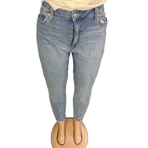 Joe's The Charlie Pearl Skinny Fit Jeans Blue - Picture 4 of 11